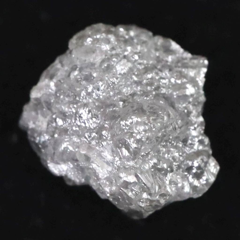 天然 ダイヤモンド ホワイト グレー　7.1mm原石 1.90ct