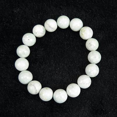 糸魚川翡翠 ひすい 青緑 12mm玉ブレスレット 50.2g　産地証明書付 70,950円