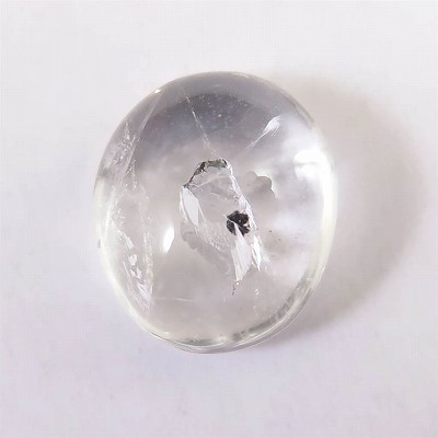 マダガスカル産　水入り水晶　13mmカボション　1.6ｇ｜榎本通商