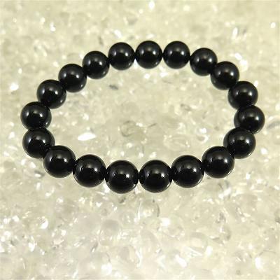 チベット産天然モリオン水晶(4A) 10mm玉 ブレスレット 26.87g