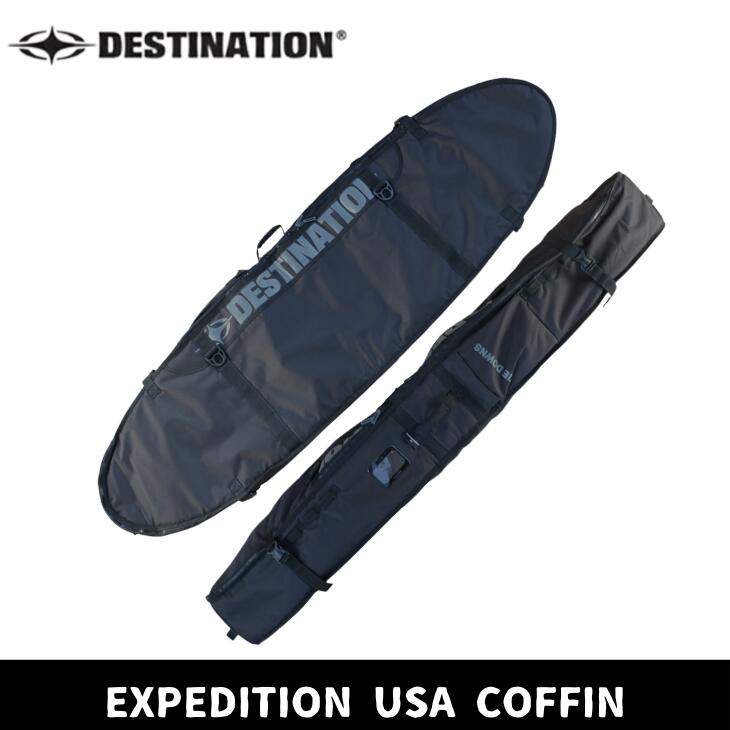 DESTINATION（最終目標）USA COFFIN（コフィン） 10\u00270\" 周遊用サーフボードケース"
