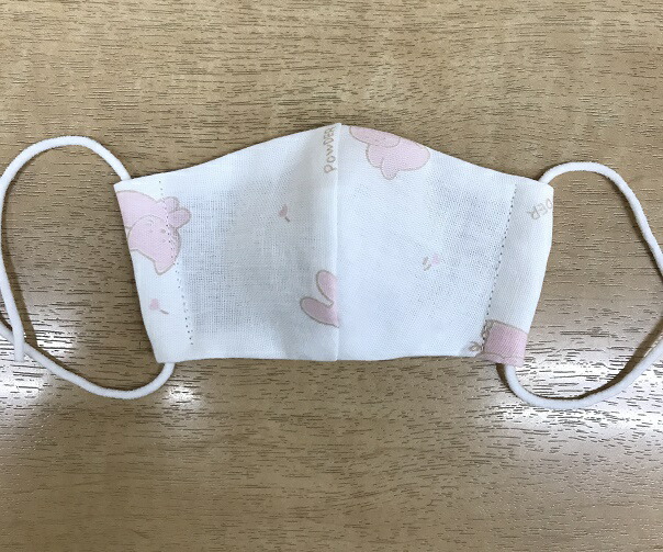 楽天市場 送料無料 お試し価格 ハンドメイド 立体ガーゼマスク 子供サイズ3重ガーゼ3層構造 マスク耳ゴム付きかわいい 動物柄 8 13 5cm 子供用マスク 子ども用立体マスク手作りマスク 日本製 あんさんぶる