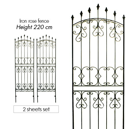 上質で快適 楽天市場 アイアンローズフェンス 高さ2cm 2枚組 ガーデンフェンス アイアン 高さ2cm 2枚セット トレリス 庭 ゲート かきね ガーデン雑貨 ガーデニングフェンス 仕切り 目隠し つるバラ グリーンカーテン アンティーク風 インテリア おしゃれ アジアン