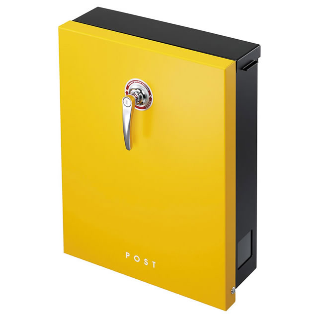 美濃クラフト 郵便ポスト LEAP リープ LEP-SY サンイエロー色 鍵付き