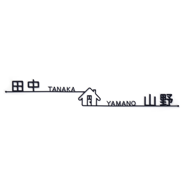 看板 息吹き ステンレス鋼 戸建 丸三タカギ イエロゴ 2家族 切文字記号手合い NKM-2 選べるペンキ塗り 選べる源流 幅618mm×高さ96粍