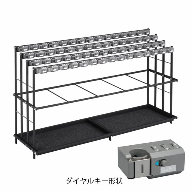 【法人送りとどける押さえる商いもの】ミヅシマ実業 レインスタンドK 60本立 K-60D 231-0220