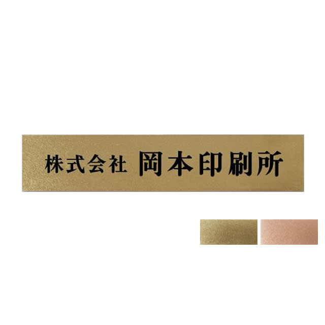 丸三タカギ 看板 表札 ステンレス ドライエッチング銘板 DRS バイブレーション加工 幅400mm&times;高さ80mm｜エントランス　店