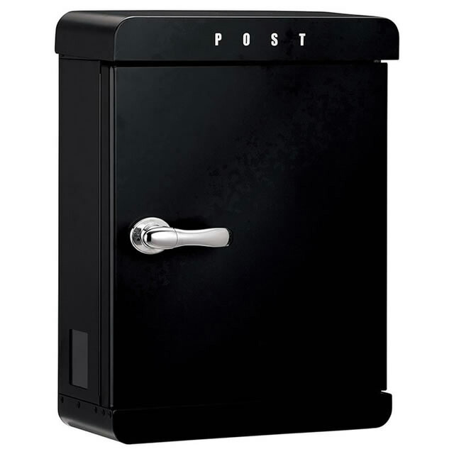 美濃手工芸品 雁の使い郵便受け PAST パスト PST-BK 黒いこと色 鍵付き添い人