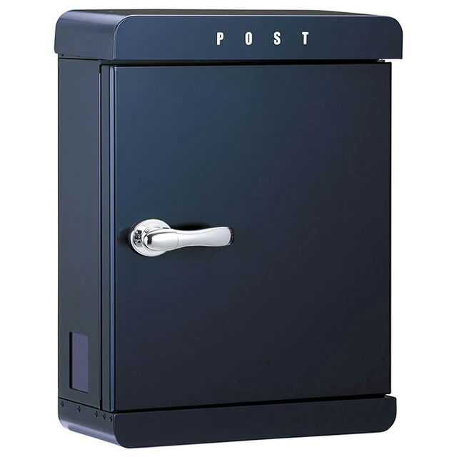 美濃手工芸品 雁の使い郵便受け PAST パスト PST-CB シティ青碧色 鍵付き添い人