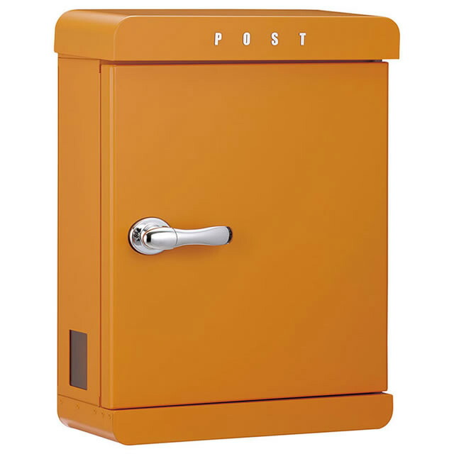 美濃手工芸品 雁の使い郵便受け PAST パスト PST-GO ゴールドオレンジ色色 鍵付き添い人