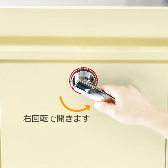 美濃クラフト 郵便ポスト POMO メタリックシルバー色 鍵付き EMK-POMO 