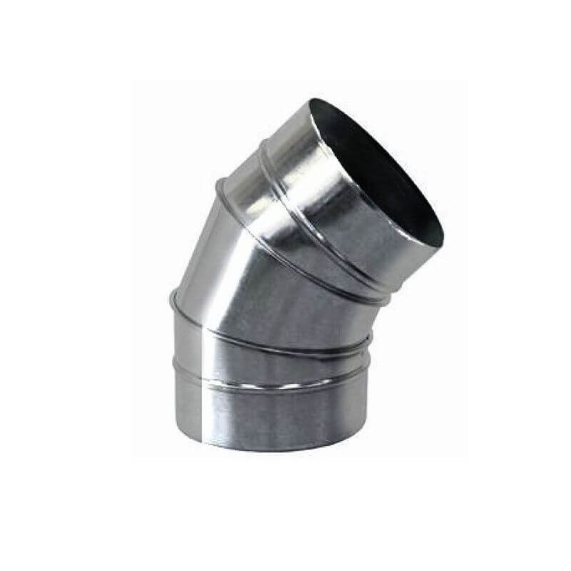 ステンレス鋼 渦巻き導管 45°エルボ 425φ 450φ 475φ 500φ 525φ 550φ 575φ 600φ 650φ 700φ 750φ 800φ 850φ 900φ 950φ 1000φ 45L 45度 SUS あと取り 曲がり目 曲がり 押しつける ハゼ 一部分 冷房装置 丸導管 排煙 集塵 導管 煙り出し 煖炉 焼き肉 焼肉 農学