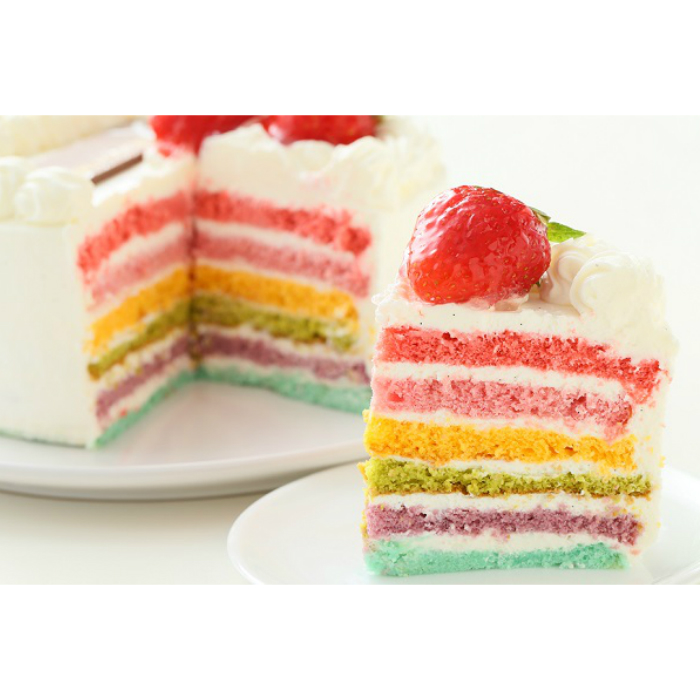 【楽天市場】レインボーケーキ5号サイズ 誕生日ケーキ お誕生日ケーキ バースデー ケーキ ホールケーキ ホール いちご 大人 子供 サプライズ