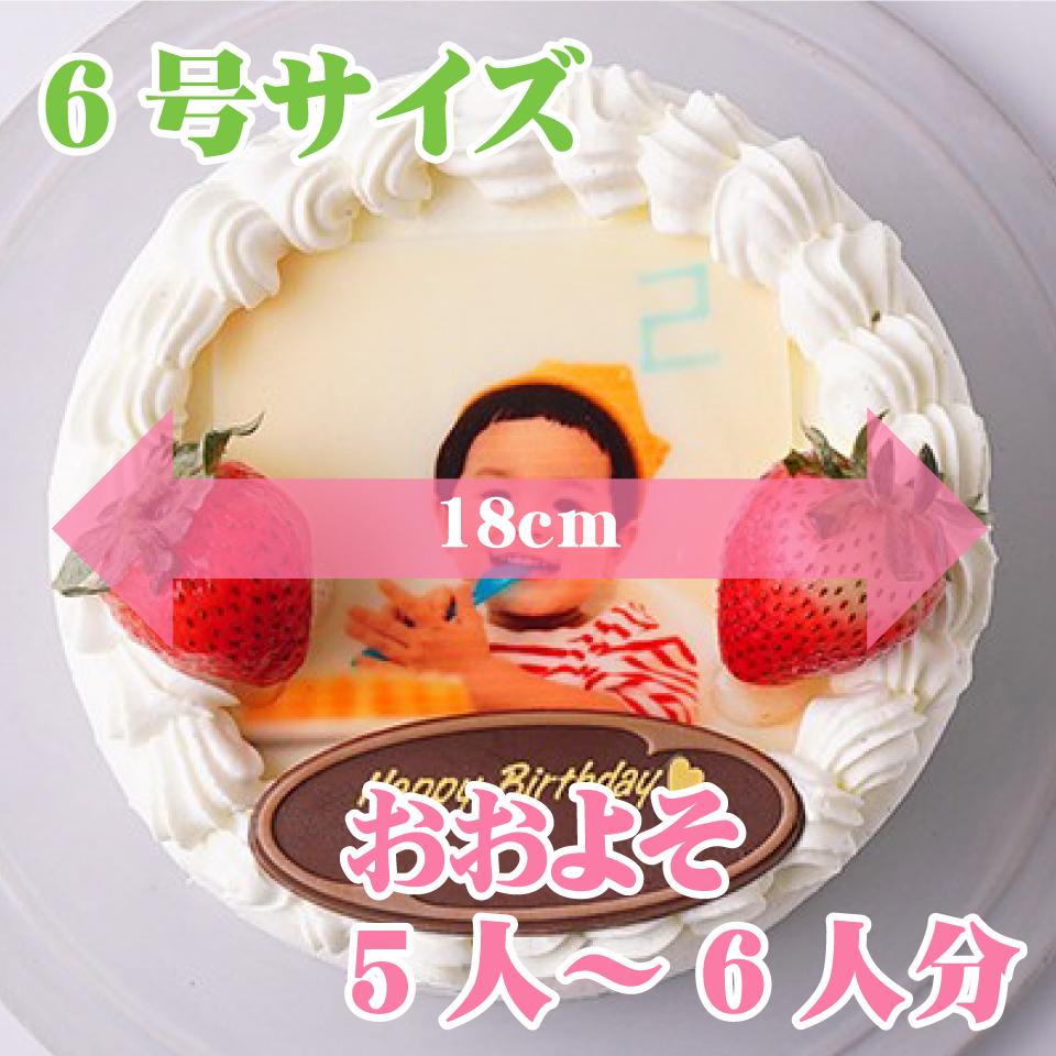 市場 写真プレート付きデコレーション６号サイズ ホールケーキ 誕生日ケーキ お取り寄せ バースデーケーキ ショートケーキ