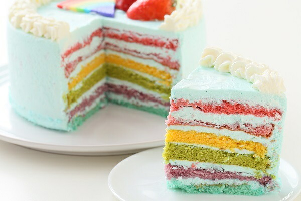 淡彩ブルーチーズの虹霓ツビーバック6大きさサイズ 誕生年月ケーキ お誕生日ケーキ 生辰 ケーキ 広間ケーキ ホール いちご 成人 童 サプライズ レインボー 虹 ラヴァー サプライズ 愛くるしい いい きりっとした お取り寄せ スイーツ お祭 甘味画室アントレ Formmachile Cl