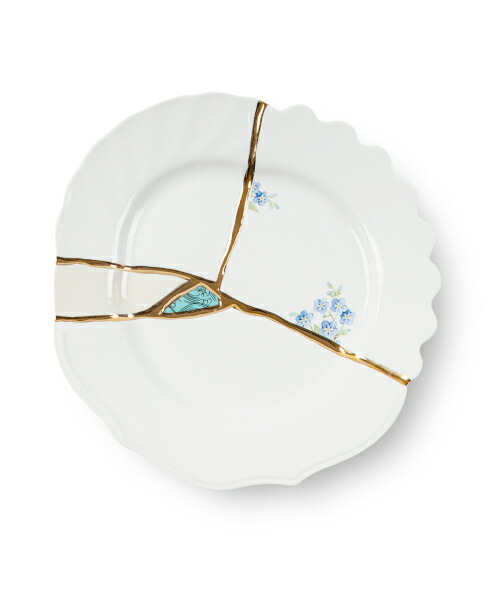 お値下げしました【未使用品】Seletti Kintsugi中皿 約27cm Seletti - Kintsugi Dinner Set, n. 1 | Gessato Design Store