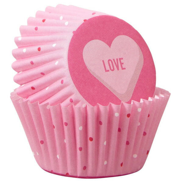 【楽天市場】Wilton ラブミニマフィンカップ100CT 手作りお菓子 料理 お弁当 バレンタイン ウィルトン LOVE MINI