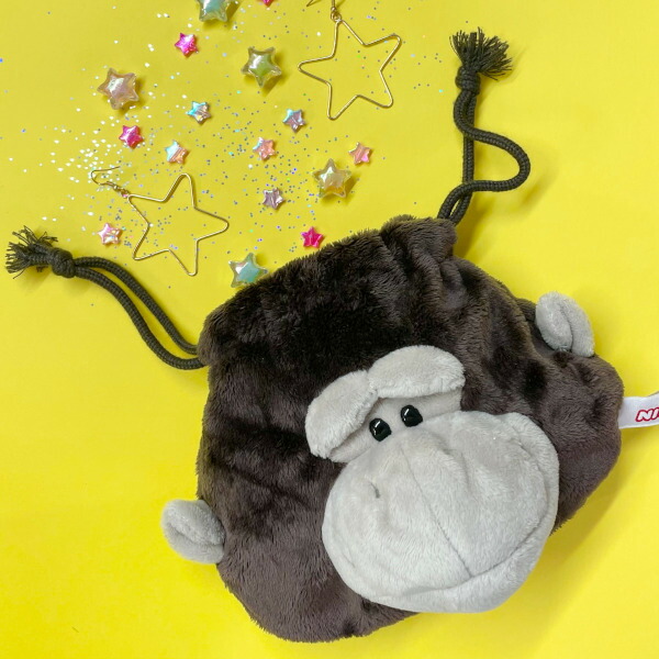 楽天市場 フィギュアフェイスポーチ ゴリラ ポーチ ドイツ ギフト フェイスポーチ 巾着 ゴリラ アニマル 動物 ペンポーチ キャラクター 動物 ペン ケース 入れ 化粧品 コスメ 小物 リップ 可愛い かわいい 贈り物 女性 女の子 女子 誕生日 Nici ニキ Entre Square