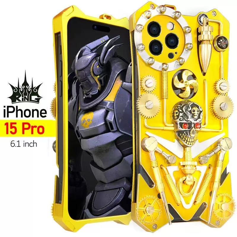 iPhone15ケース大人気専用アルミニウム製保護ケースiPhone15plus用アルミバンパーケース最強金属合金カバーiPhone13カバー男性頑丈金属