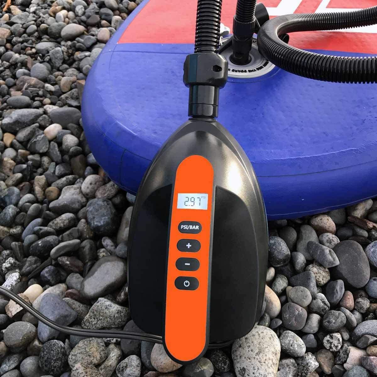 電動エアー喞筒 12v アトモスフェア入れ インフレータブル 電動空気入れ オートマチック止まらす Sup用脚 エアー寝台 エアー長いす エアースイミングプール エアー幕屋持つ役立つ 空気入れだけ Digitalland Com Br