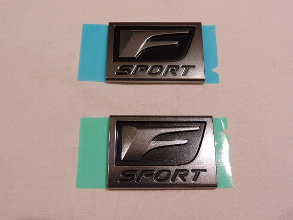 レクサス純正 ＲＸ５００用 F-SPORT Fスポーツ フェンダー エンブレム 左右セット ※代引不可商品