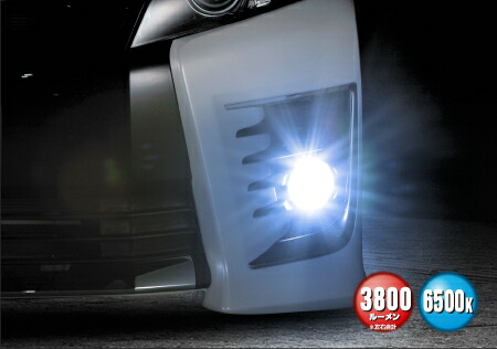 GLANZ グランツ　LEDフォグランプ専用 レボリューション　12V　HB3/HB4 ホワイト 3800㏐/6500k バルブ形状選択