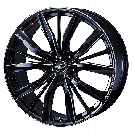 ウェッズ レオニス LEONIS VX2ホイールのみ 4本セットカラー: BK/SC17×6.5J +39 PCD120 5穴 M14トヨタ平座ナット対応40系アルファード40系 ヴェルファイア適合|enzo_produce
