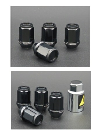INTER MILANO 超々ジュラルミン レーシングナット 12本 & ロックナット 4本 ブラック M12×1.5 35mm 合計 16本セット トヨタ ミツビシ ホンダ マツダ ダイハツ インターミラノ