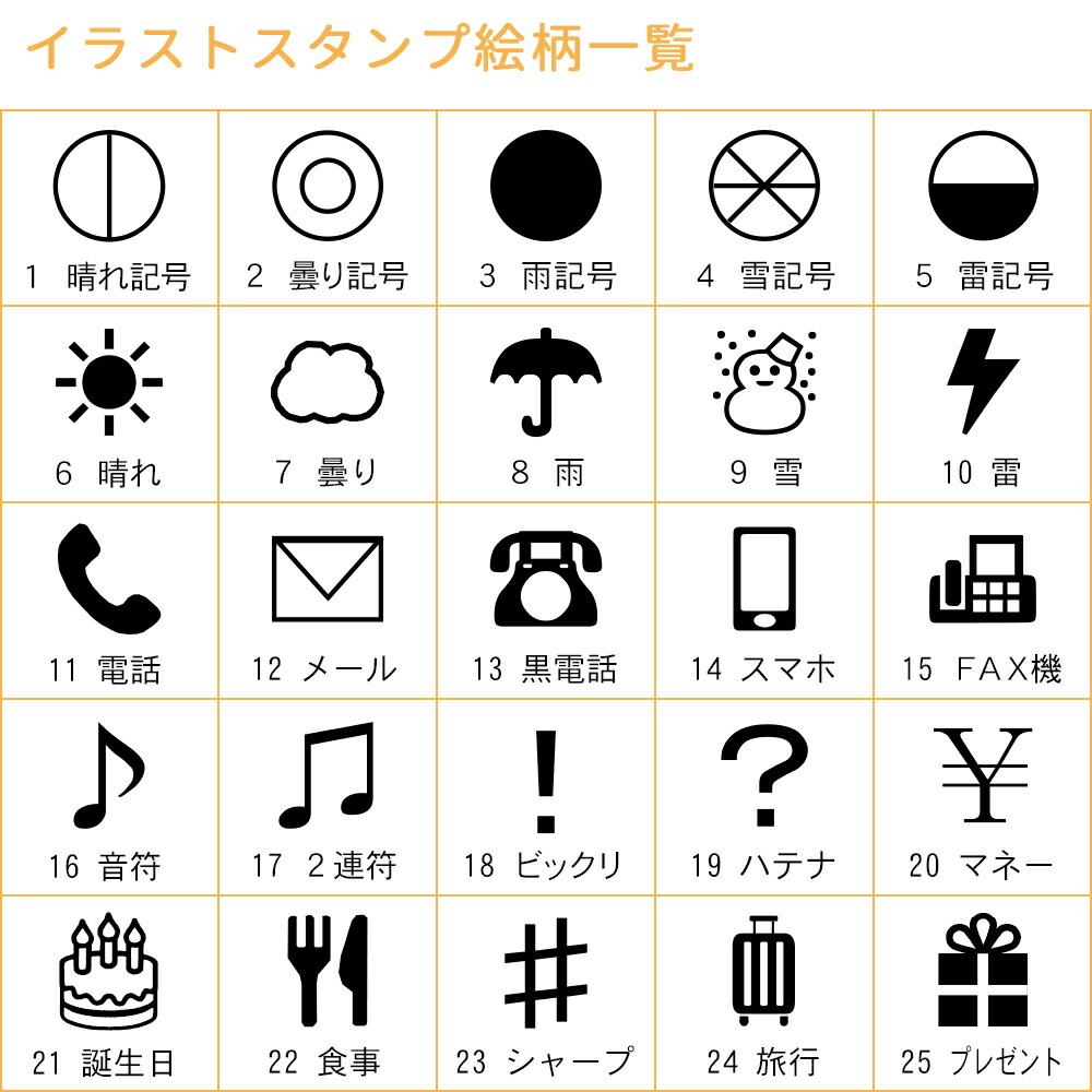 楽天市場 ワンポイント イラスト印 ８個 6 5mm 6 5mm 第1段 手帳 日記 連絡帳 スタンプ 小さい 笑印堂