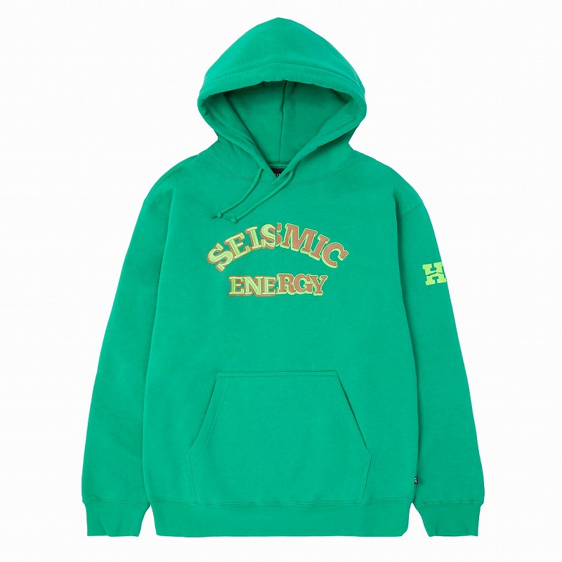 ハフ HUF パーカー プルオーバー スウェット グリーン 緑 裏起毛 SKATE スケート STREET ストリート アメリカブランド|MAGIC APPLE