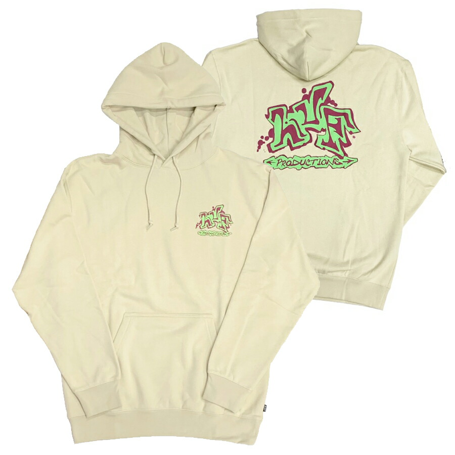 ハフ HUF パーカー プルオーバー スウェット ベージュ クリーム SKATE スケート STREET ストリート アメリカブランド｜MAGIC APPLE