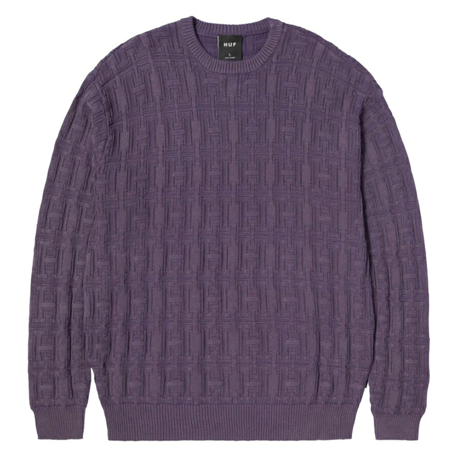 SONGINTARSIASWEATER HUF ジャカード セーター トップス ハフ SONGINTARSIASWEATER HUF ジャカード セーター トップス