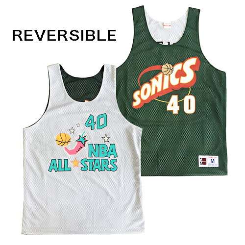 最新人気 楽天市場 ミッチェル ネス Mitchell Ness バスケットシャツ リバーシブル メッシュジャージー White Green Nba Allstar Street ストリート アメリカブランド レターパックプラス可 Episode 1 驚きの安さ Prcs Org Pk