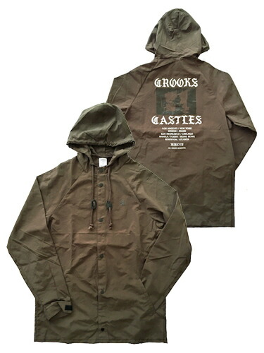 100 本物保証 メンズファッション コート ジャケット Field ジャケット フィールド Crooks Castles クルックス キャッスルズ Jacket ストリート アメリカブランド 西海岸 バックプリント ナイロンジャケット ミリタリージャケット Www Craccs Gob Ni