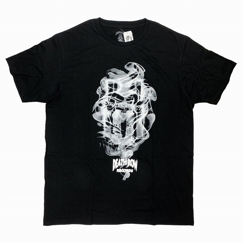 DEATH ROW RECORDS Tシャツ　黒　ヒップホップ　ラッパーTシャツ DEATHROW RECORDS デスロウ レコード Tシャツ ヒップホップ