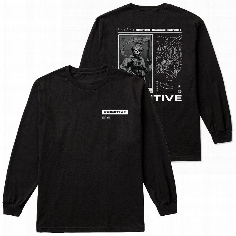 プリミティブ PRIMITIVE CALL OF DUTY ロンT 長袖 Tシャツ メンズ GANE FPS STREET ストリート アメリカブランド