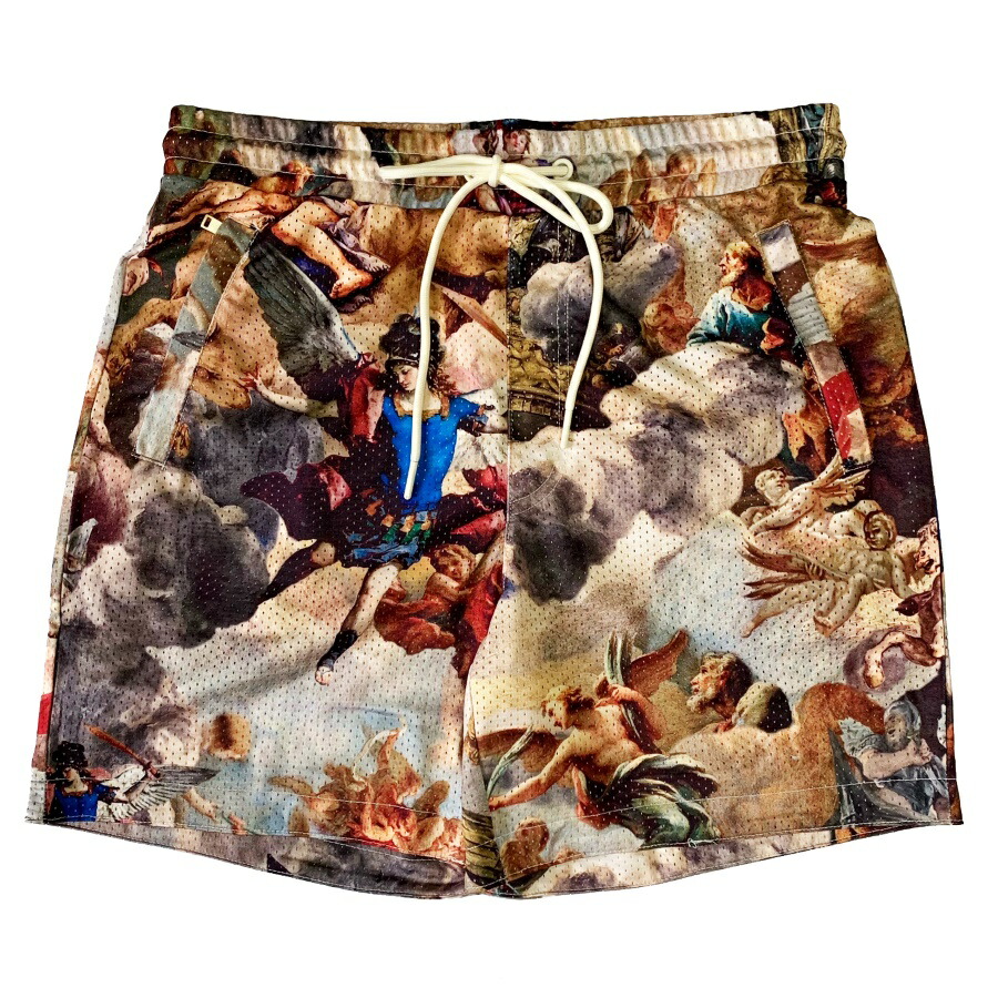 楽天市場】即納 mnml ミニマル WAVE BASKETBALL SHORTS ブルー