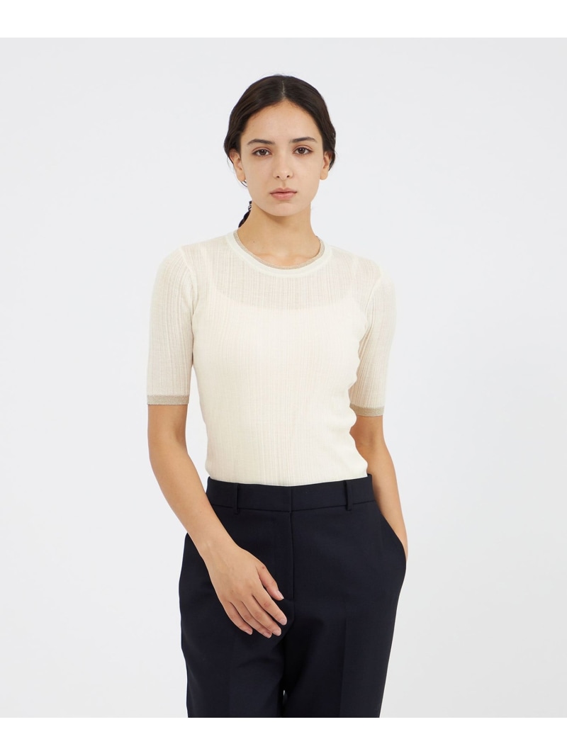 【SALE／51%OFF】ウールシルク ニットプルオーバー EPOCA エポカ トップス ニット ホワイト【RBA_E】【送料無料】[ Fashion]