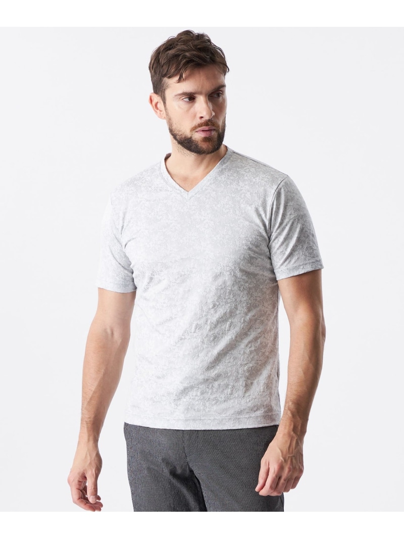 【SALE／20%OFF】デジタルカモフラカットソー EPOCA UOMO エポカ トップス カットソー・Tシャツ ネイビー グレー【RBA_E】【送料無料】[ Fashion]