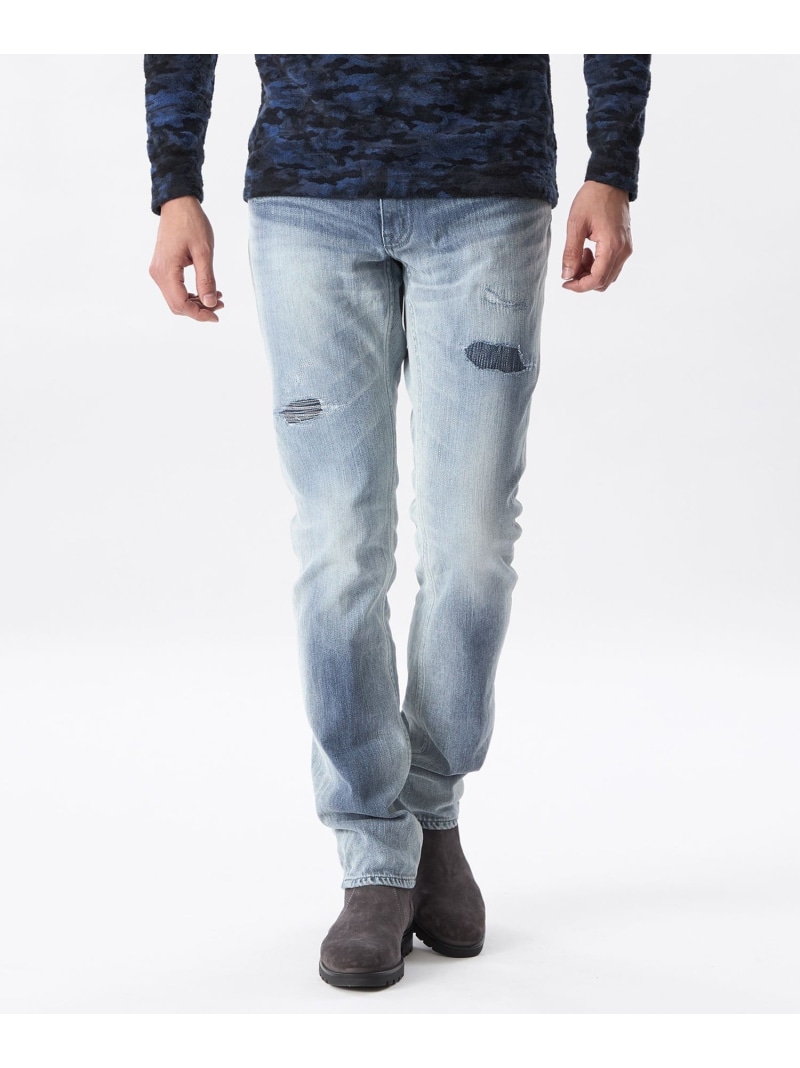 【SALE／36%OFF】【PRIMA COLLECTION】ダメージソフトストレッチデニム EPOCA UOMO エポカ パンツ ジーンズ・デニムパンツ ネイビー【RBA_E】【送料無料】[ Fashion]｜EPOCA