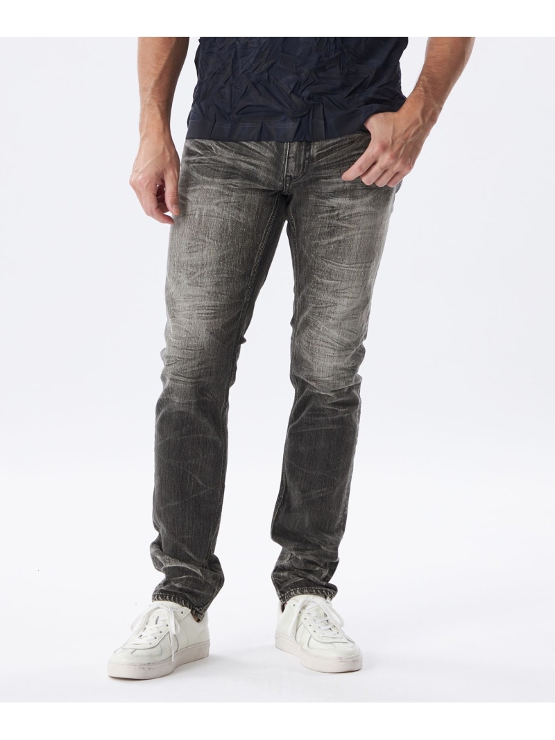 【SALE／40%OFF】*Safari5月号掲載*ストレッチデニムパンツ EPOCA UOMO エポカ パンツ ジーンズ・デニムパンツ グレー ホワイト ネイビー【RBA_E】【送料無料】[ Fashion]