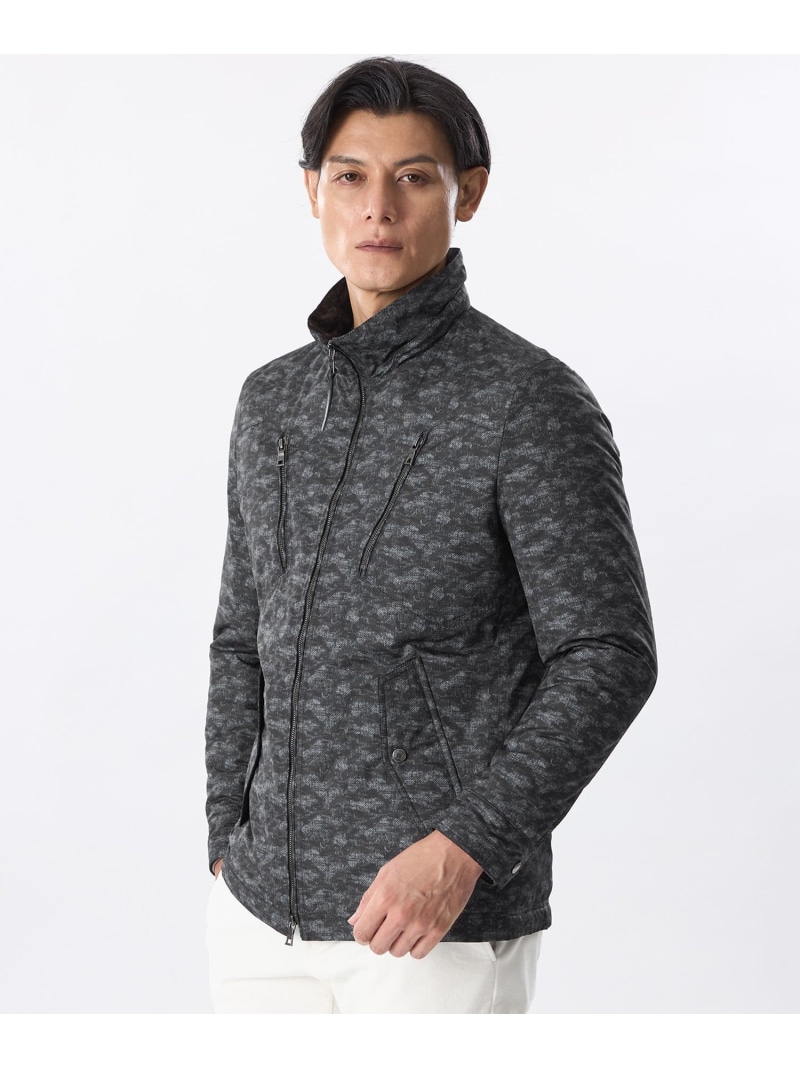 【SALE／30%OFF】光電子(R)中綿ラインカモフラブルゾン EPOCA UOMO エポカ ジャケット・アウター ブルゾン・ジャンパー グレー【RBA_E】【送料無料】[ Fashion]