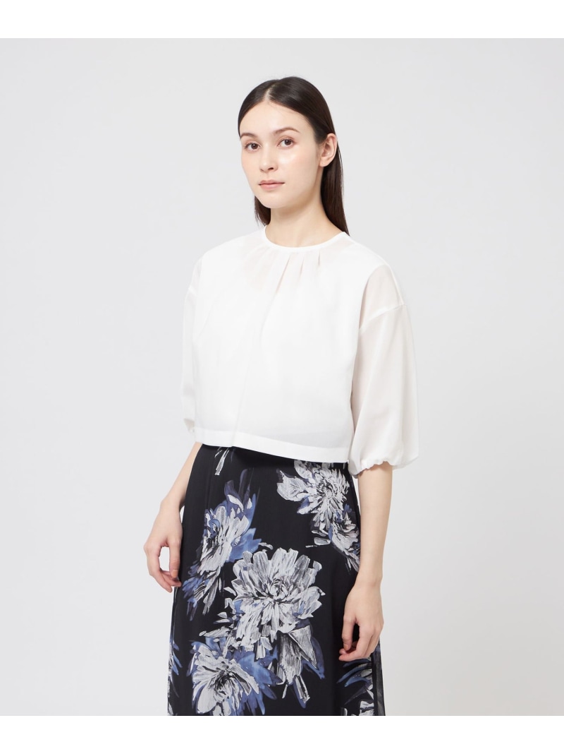 コットンボイル レイヤードブラウス EPOCA エポカ トップス シャツ・ブラウス ホワイト レッド【送料無料】[ Fashion]｜EPOCA