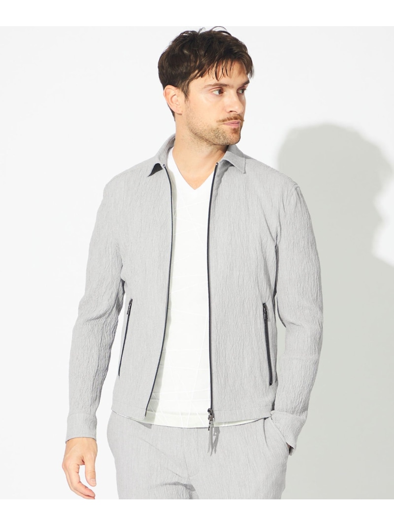 【PRIMA COLLECTION】ワッシャーストレッチブルゾン EPOCA UOMO エポカ ジャケット・アウター ブルゾン・ジャンパー グレー【送料無料】[ Fashion]