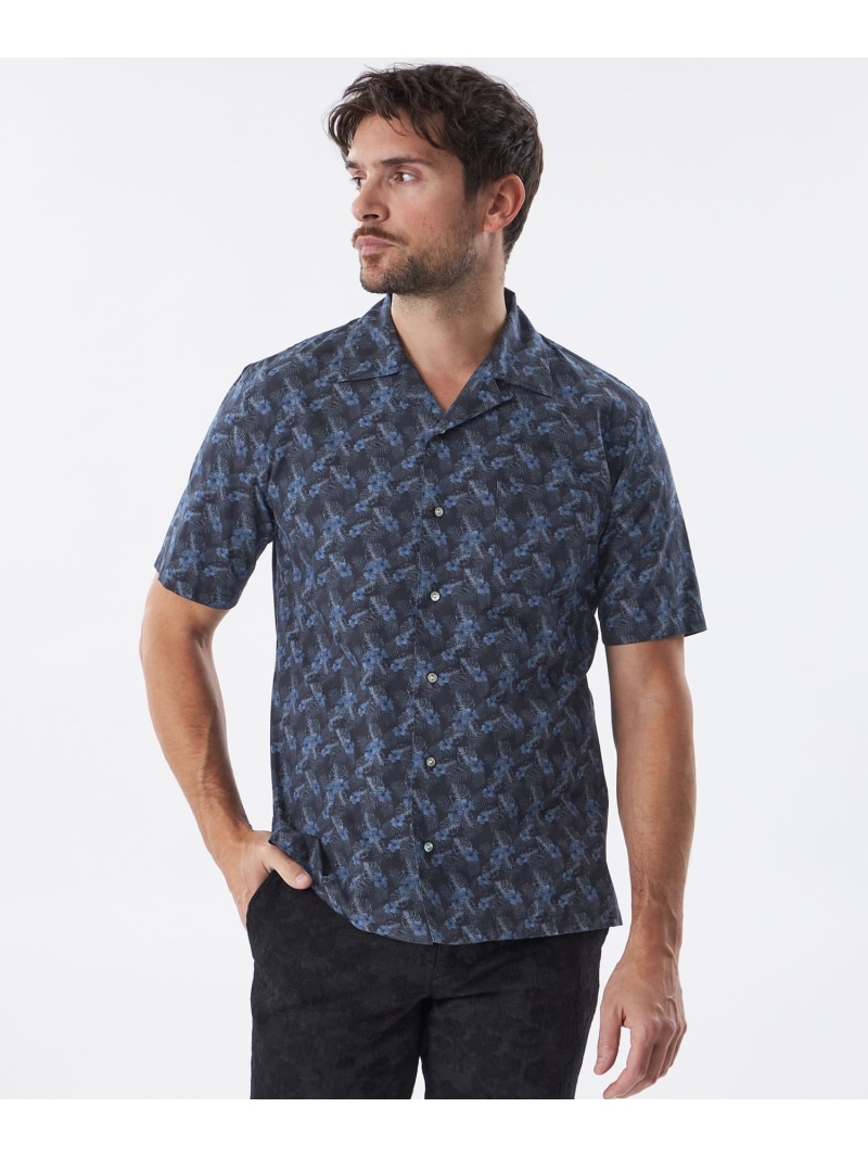 【SALE／41%OFF】【PRIMA COLLECTION】オープンカラープリントシャツ EPOCA UOMO エポカ トップス シャツ・ブラウス ネイビー【RBA_E】【送料無料】[ Fashion] 21,978円