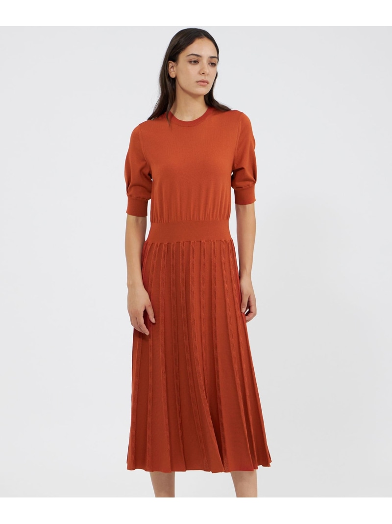 【SALE／40%OFF】リブコンビニットドレス EPOCA エポカ ワンピース・ドレス ワンピース オレンジ【RBA_E】【送料無料】[ Fashion]