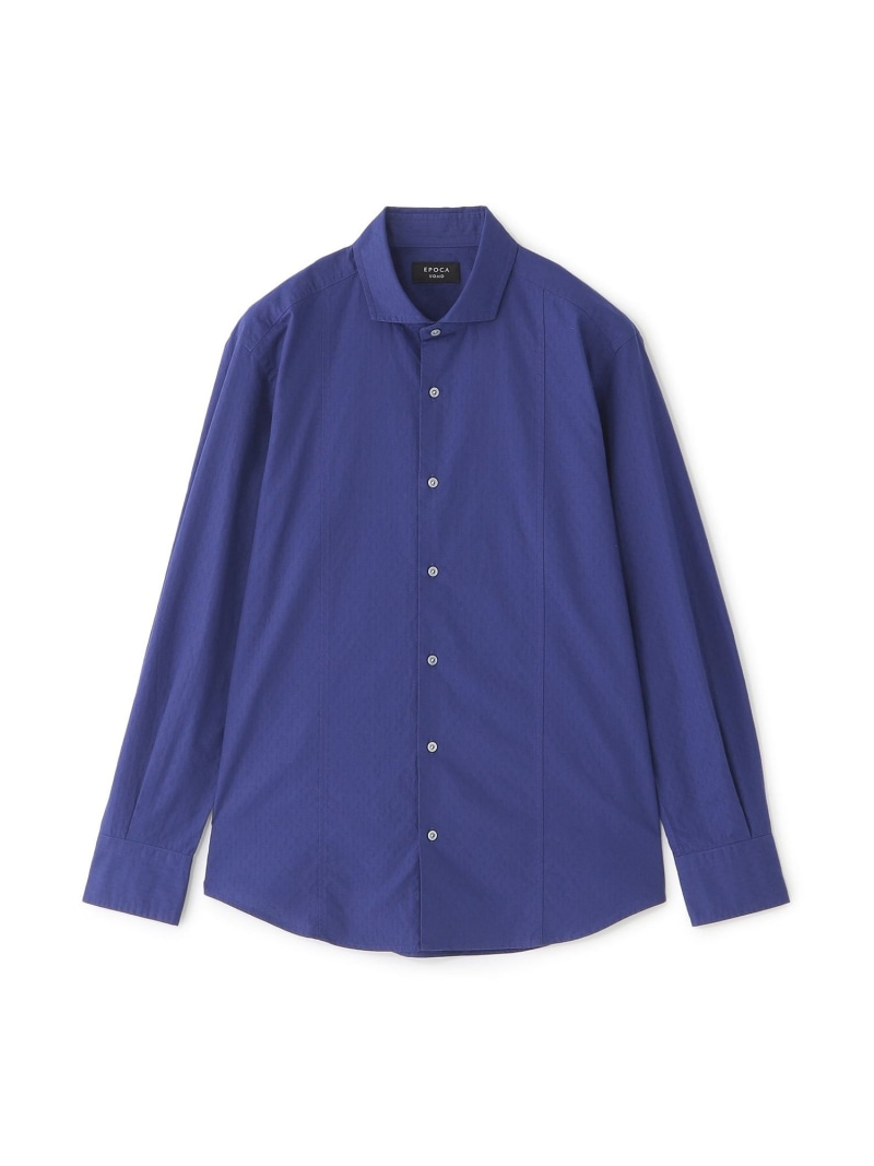 【SALE／29%OFF】ドビーミニペイズリーシャツ EPOCA UOMO エポカ トップス シャツ・ブラウス ネイビー ホワイト ブルー【RBA_E】【送料無料】[ Fashion]｜EPOCA