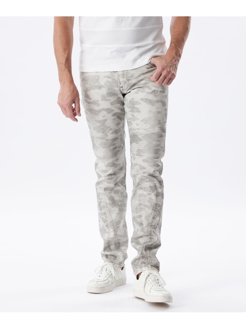 【SALE／50%OFF】【PRIMA COLLECTION】カモフラプリントライダースパンツ EPOCA UOMO エポカ ズボン下 デニム・ジーンズズボン下 白いこと【RBA_E】【貨物輸送無料】[ Fashion]