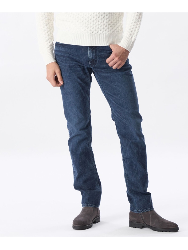 【SALE／50%OFF】カモフラ裏起毛デニムパンツ EPOCA UOMO エポカ パンツ ジーンズ・デニムパンツ ネイビー グレー【RBA_E】【送料無料】[ Fashion]