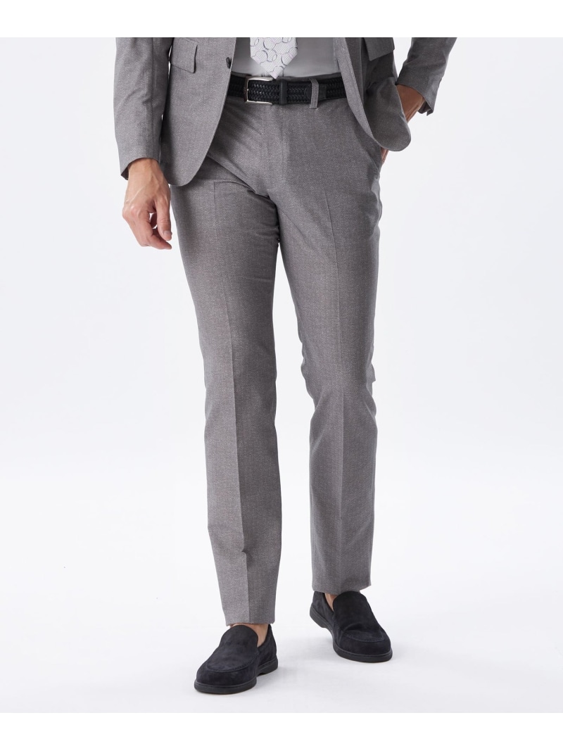 【SALE／31%OFF】【セットアップ対応】クールドッツヘリンボーンパンツ EPOCA UOMO エポカ パンツ スラックス・ドレスパンツ ネイビー グレー【RBA_E】【送料無料】[ Fashion]
